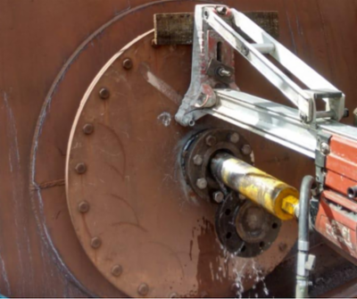 Furo em Domo do Regenerador Refratário